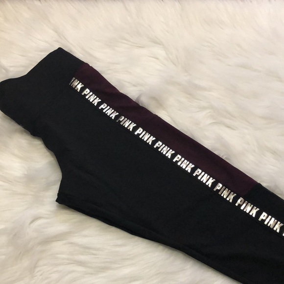 NIP. FLEECE LINED SHINE LEGGINGS MEDIUM - Picture 2 of 7